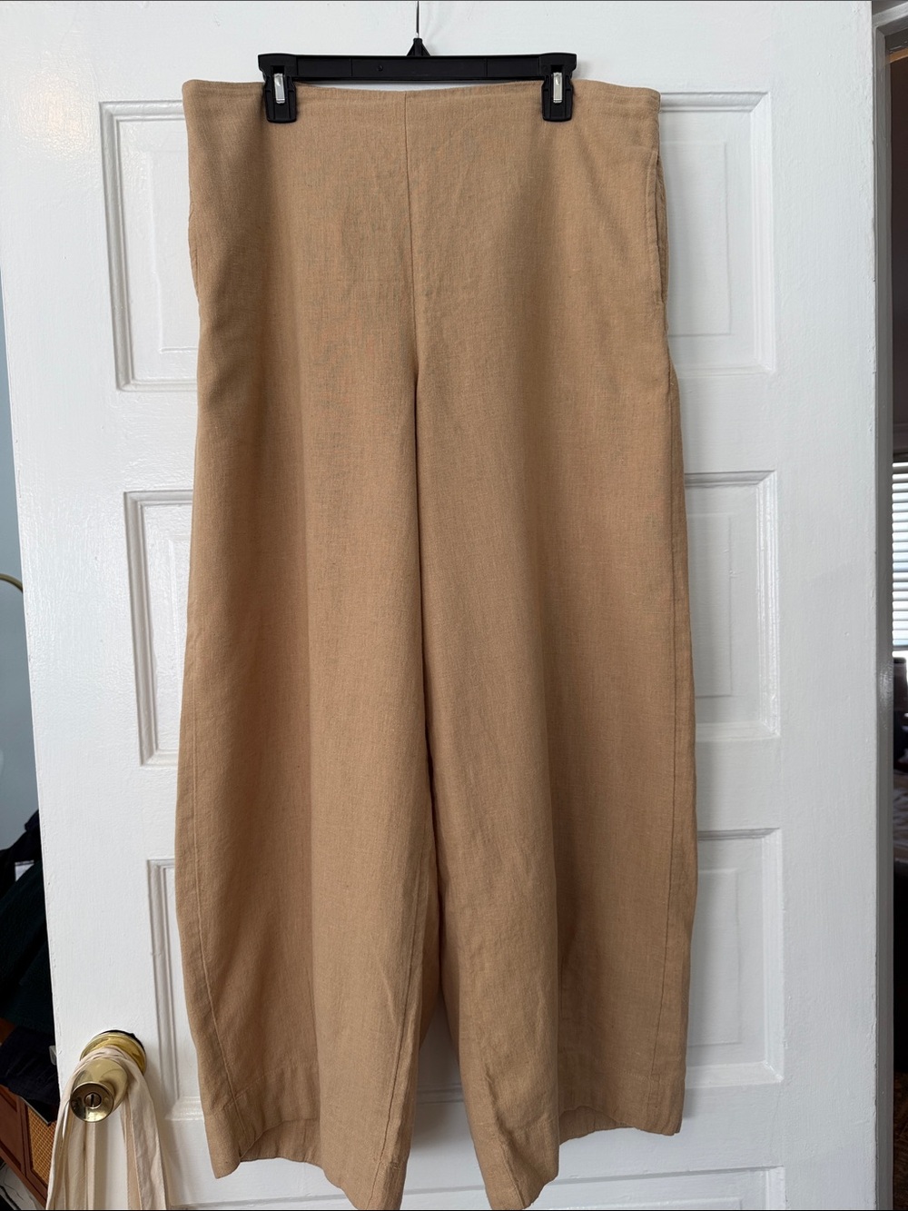 Free People Tan Wide-Leg Chinos